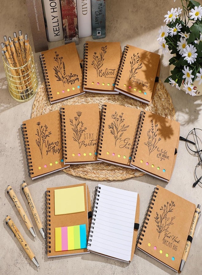 Watersay Valentines Employee Coworkers Gifts Bulk for Office Inspirational Notebooks with Thank You Pens Christmas Team Staff Appreciation Gifts for Adults Women Men(10 Set) - Image 5